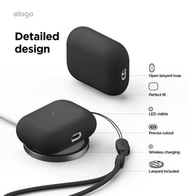 Elago Liquid Hybrid AirPods Pro 3 open case for easy access and precise cutouts