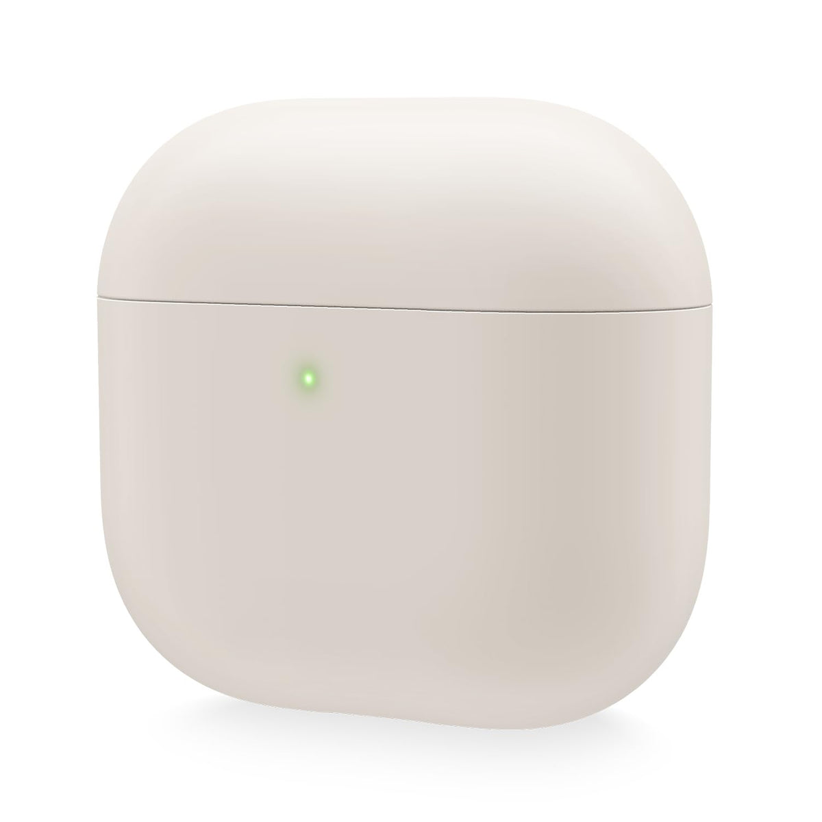 Elago Liquid Hybrid AirPods 4 Stone front view with grip-friendly silicone protection.