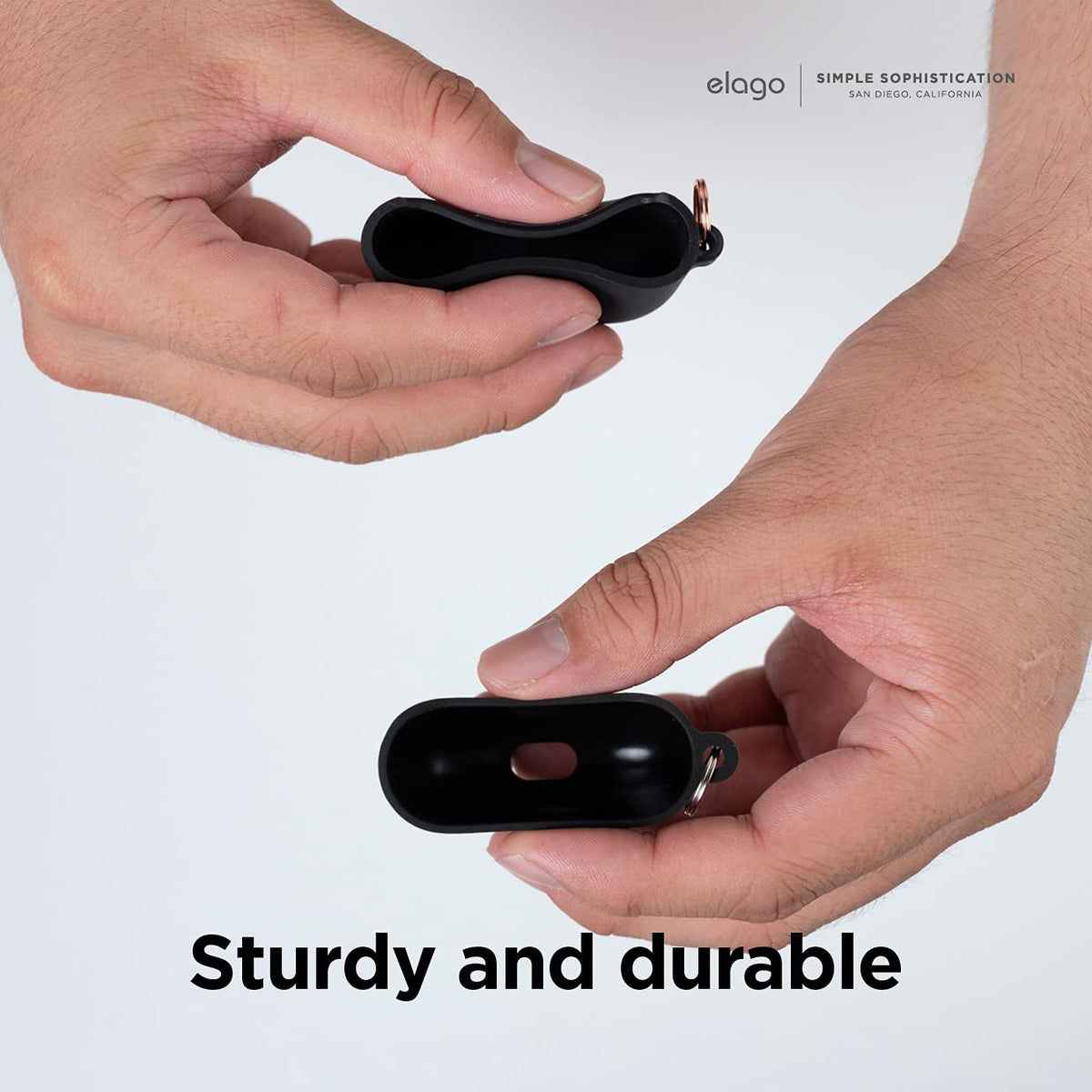 elago Stone case placed on wireless charger showing compatibility