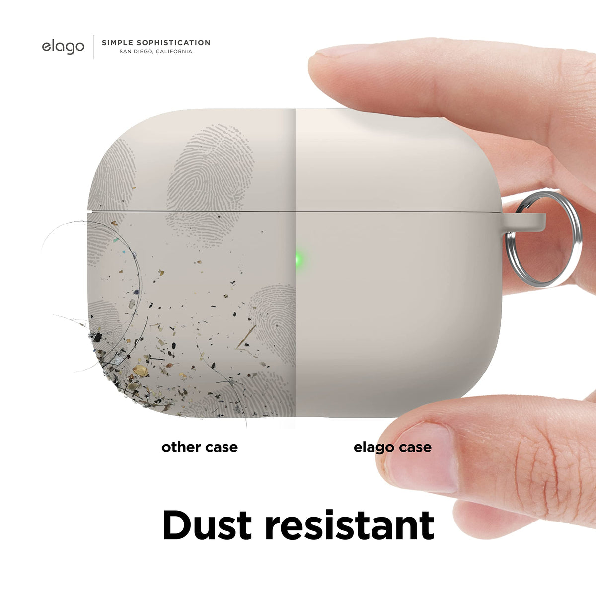 elago keychain attached to case showing carry convenience benefit
