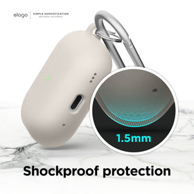 elago port cutout and LED visibility showing charging compatibility benefit