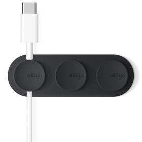elago magnetic cable buttons pack on desk for clutter-free workspace