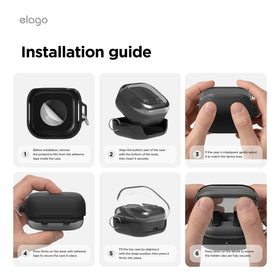 elago open case showing precise fit protecting charging case benefit