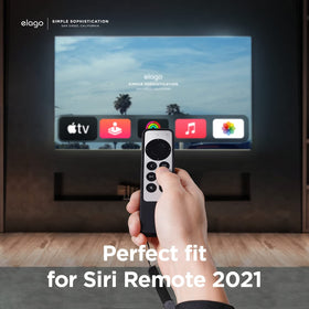 elago R1 case Apple TV Remote 2nd-gen front view with precise access