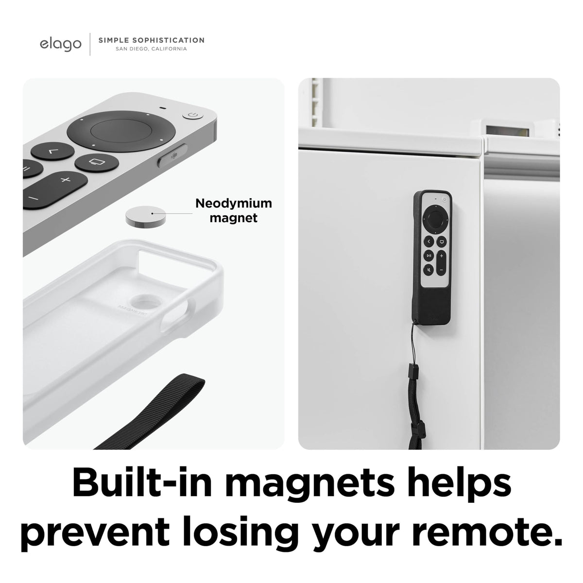 elago R1 magnet attachment demonstrates easy secure placement on metal surfaces.