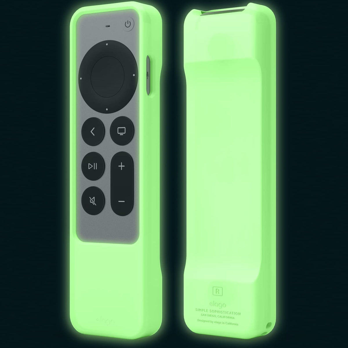 elago R1 Neon Yellow lanyard included helps you keep track of the remote