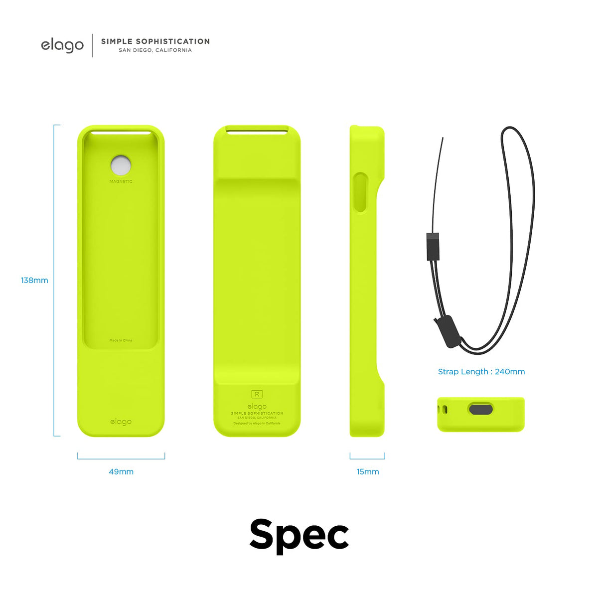 elago R1 Neon Yellow packaging-ready box and quick-start guide included