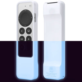 elago R1 nightglow blue case front view for Apple TV remote, showcasing protective design.