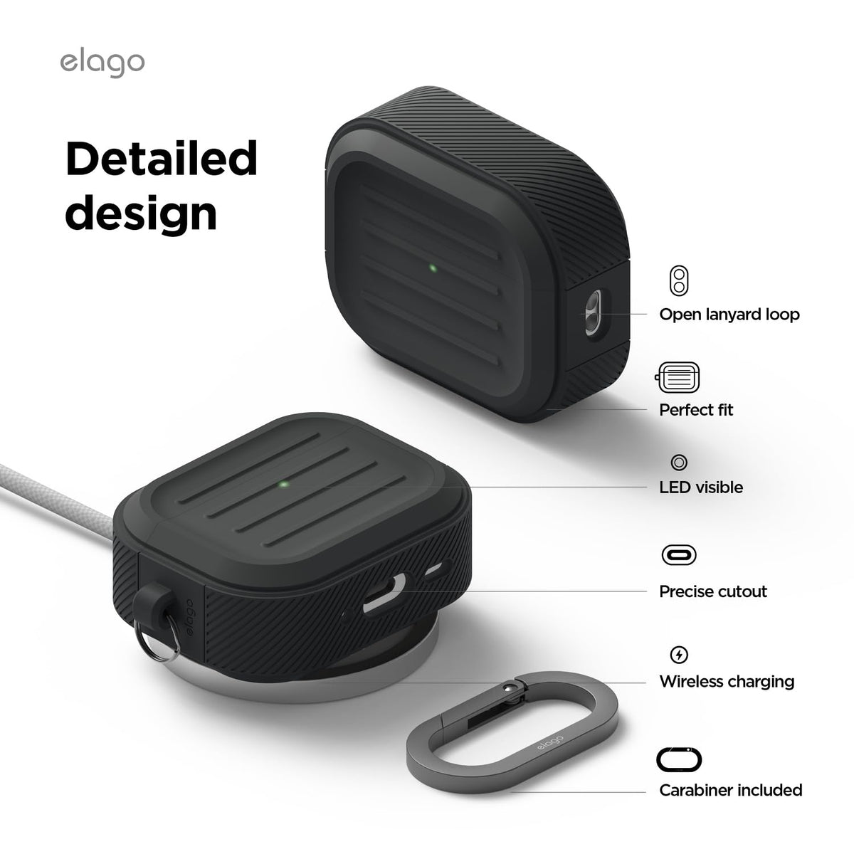 elago Reinforced edges deliver drop protection in a slim profile.