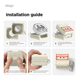 Elago retro cassette window detail — authentic ’80s vibe on case