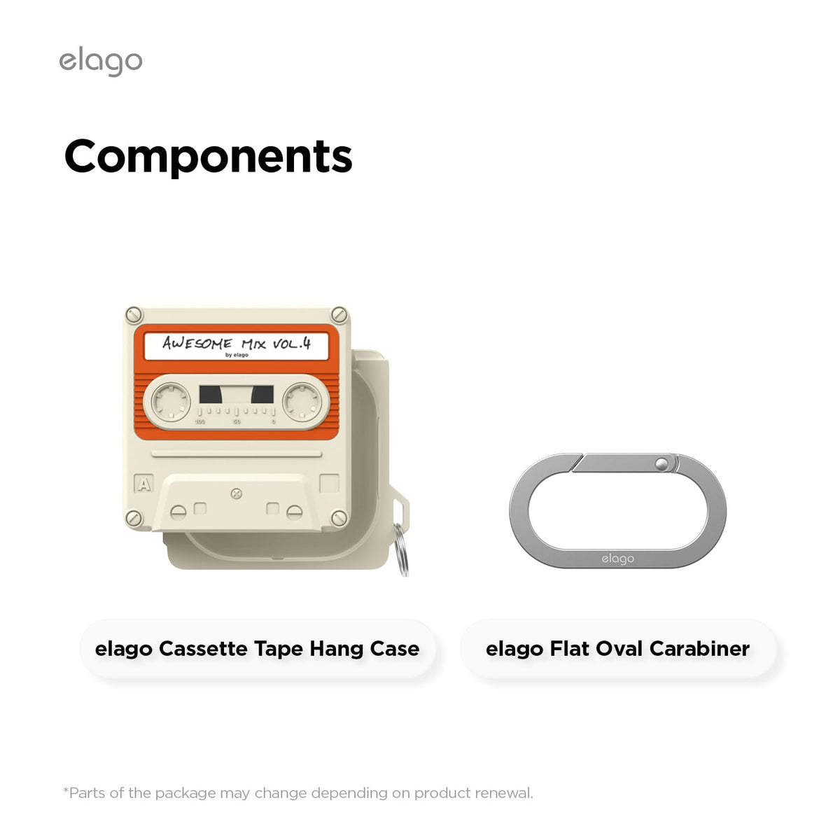 Elago screw-accents detail — vintage-inspired shell design
