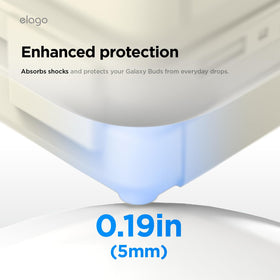 Elago silicone case with matte finish for Buds 4 Pro — daily protection
