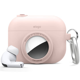 elago front view sand pink camera-style case showing cute design and easy identification
