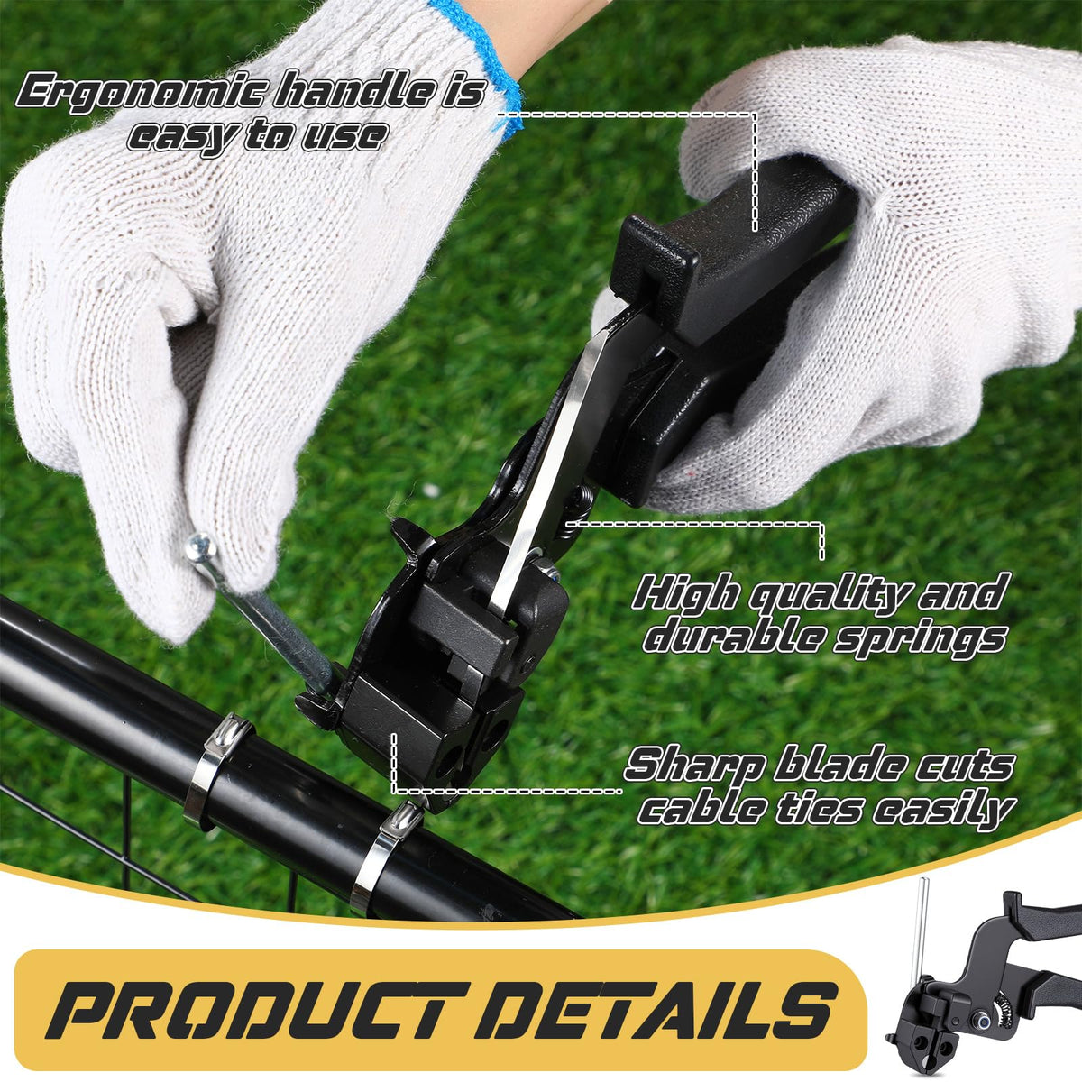 ElaraBerry tensioning gun detail showing ergonomic grip and precise tensioning