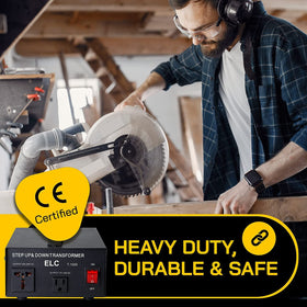 ELC T Series 1000W label details provide clear safety and rating information.