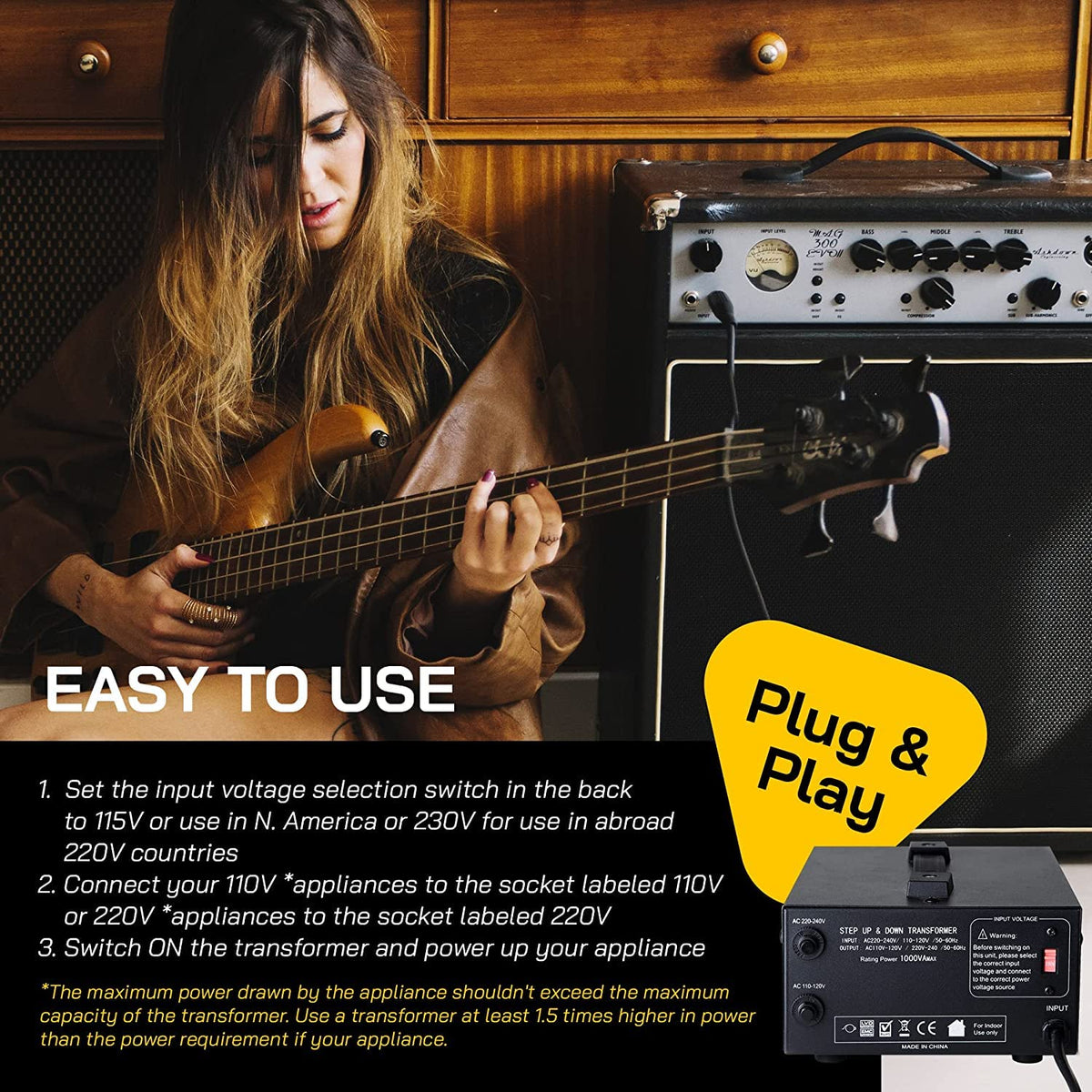 ELC T Series 1000W quiet operation tag emphasizes silent performance.