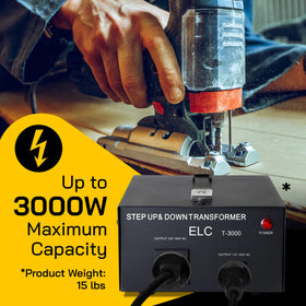 Toroidal transformer technology in ELC T Series for improved efficiency and lighter weight.