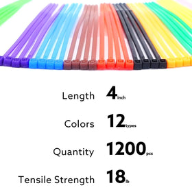 ELECALL UV-resistant nylon 66 ties resist sun and moisture.