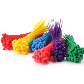 ELECALL 4in green zip ties 80pc weather-friendly for outdoor projects.
