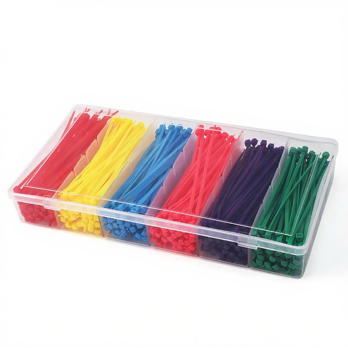 ELECALL 4in multicolor zip ties 480pc pack for color coding and organization.