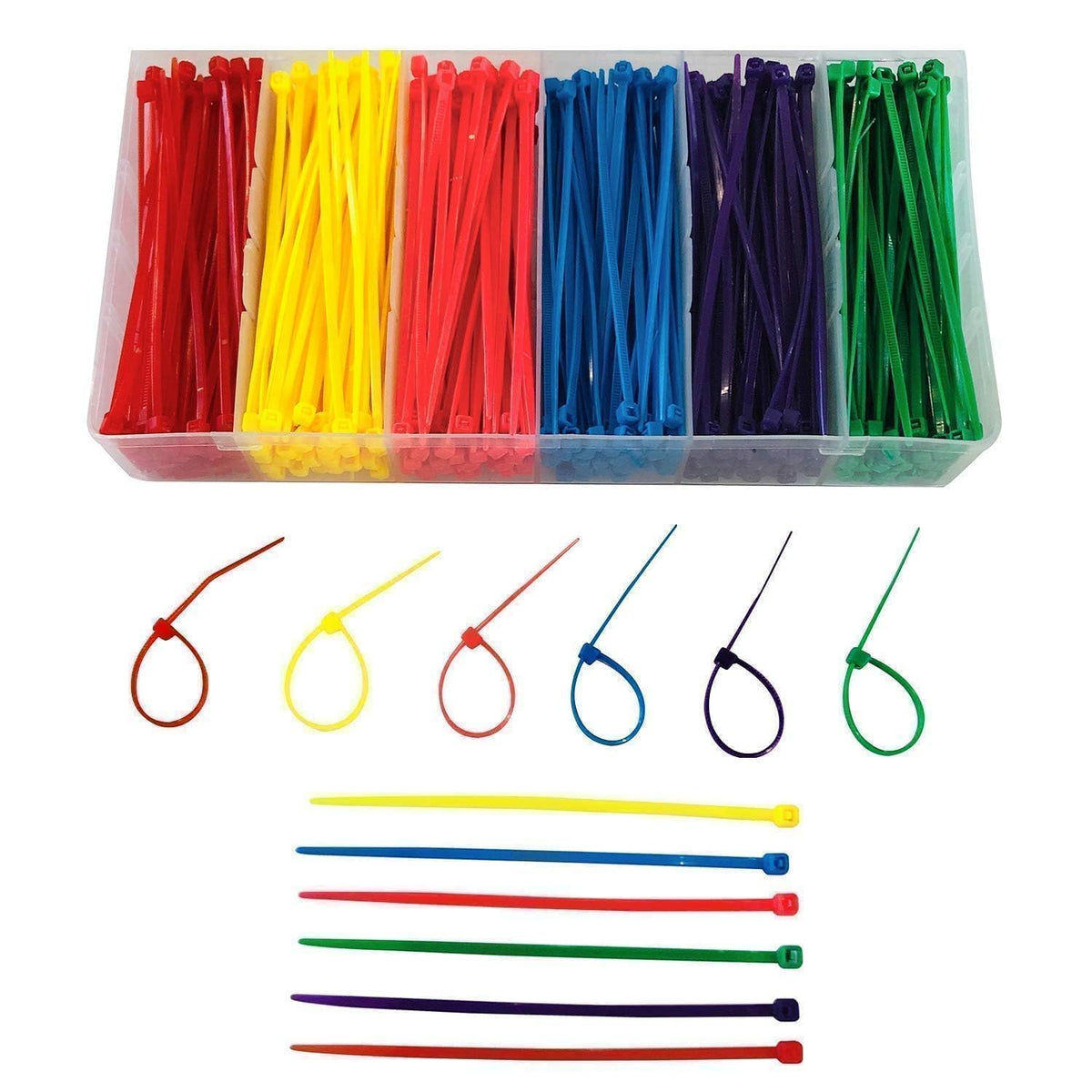 ELECALL 4in pink zip ties 80pc for color-coding chicken legs and crafts.