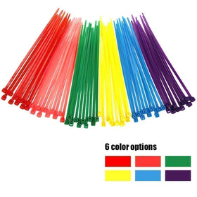 ELECALL 4in red zip ties 80pc for quick, visible organization.