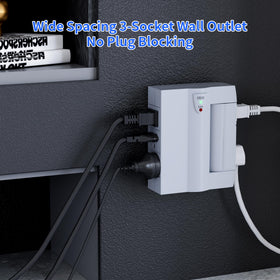Elecan 1000J surge protection indicators visible for safety awareness.
