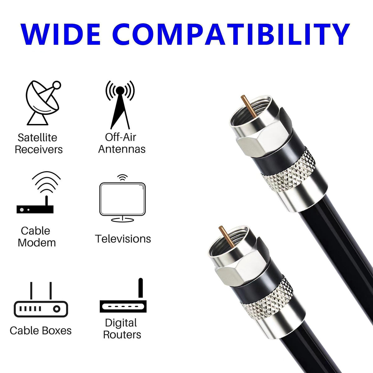 Elecan RG6 includes a two-year warranty for peace of mind.