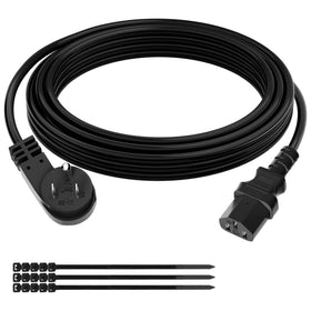 Elecan 3 Prong S Flat Plug Cord 12ft shows durable, flexible power delivery for appliances.