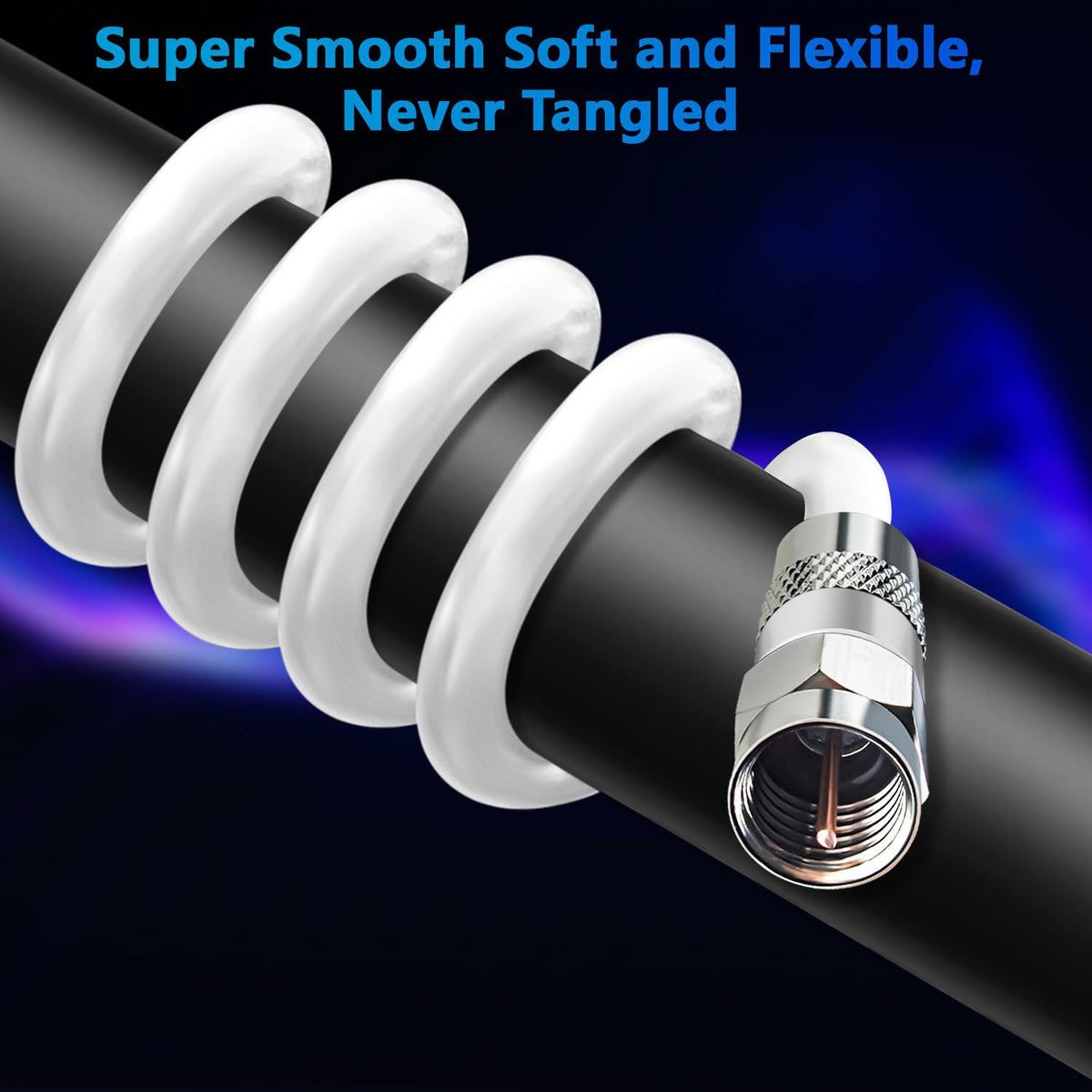 Elecan accessory kit includes ties and clips for neat cable management.