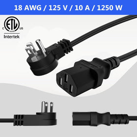 Elecan ETL-certified cord meets safety standards for home and office electronics.