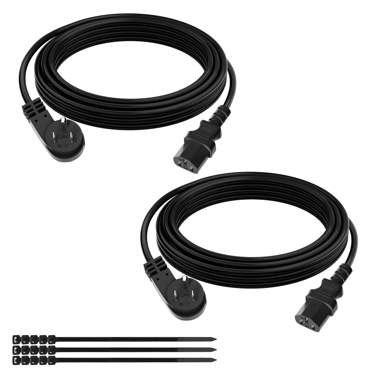 Elecan flat plug 45-degree angle 10ft cord ideal for tight spaces