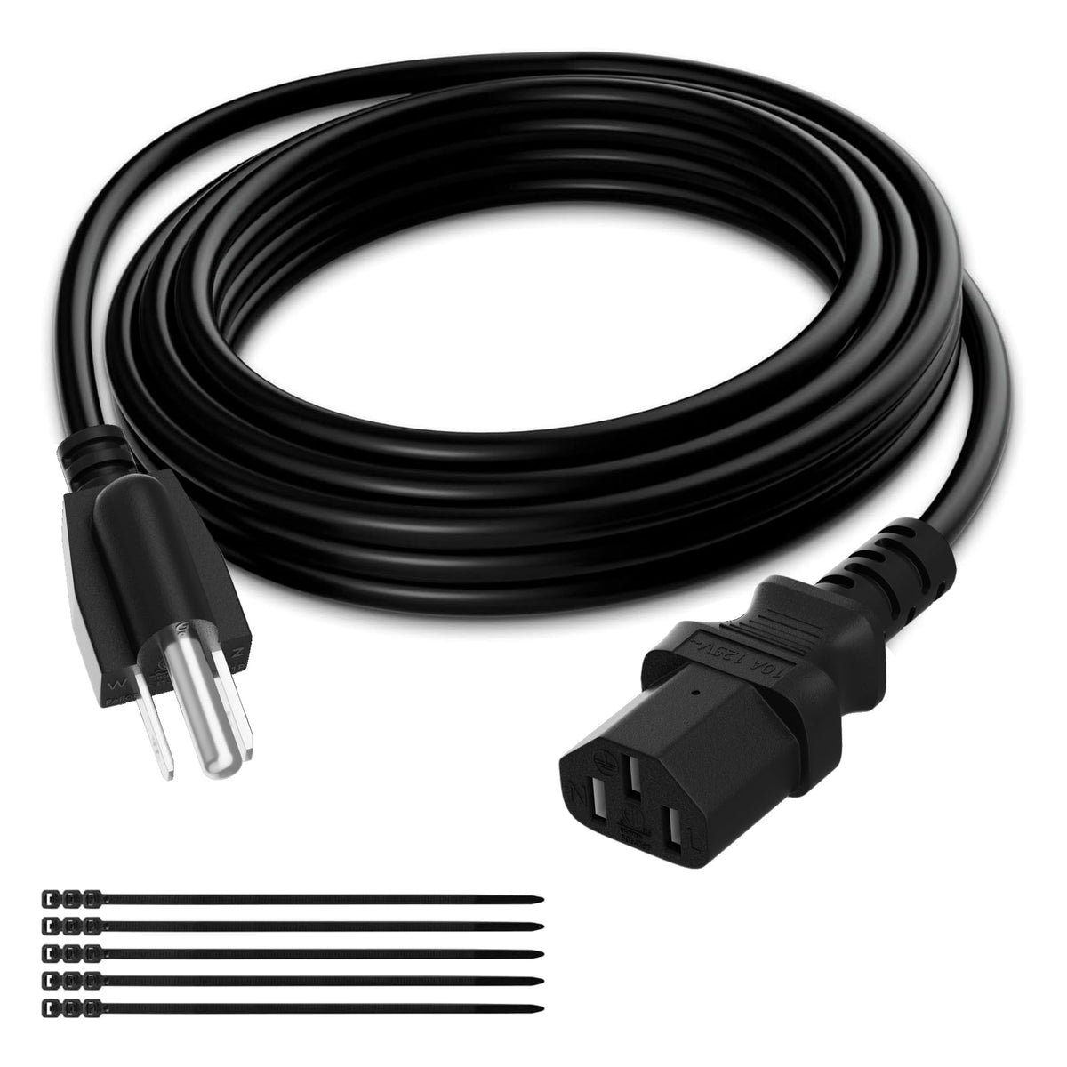 Elecan front plug showing NEMA 5-15P tip and grounded design for safer connections