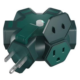 Elecan Outdoor hexagonal hub with five outlets for flexible tool and lighting power