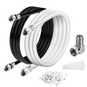 Elecan quad shielded RG6 coaxial cable ready for high-definition signals.