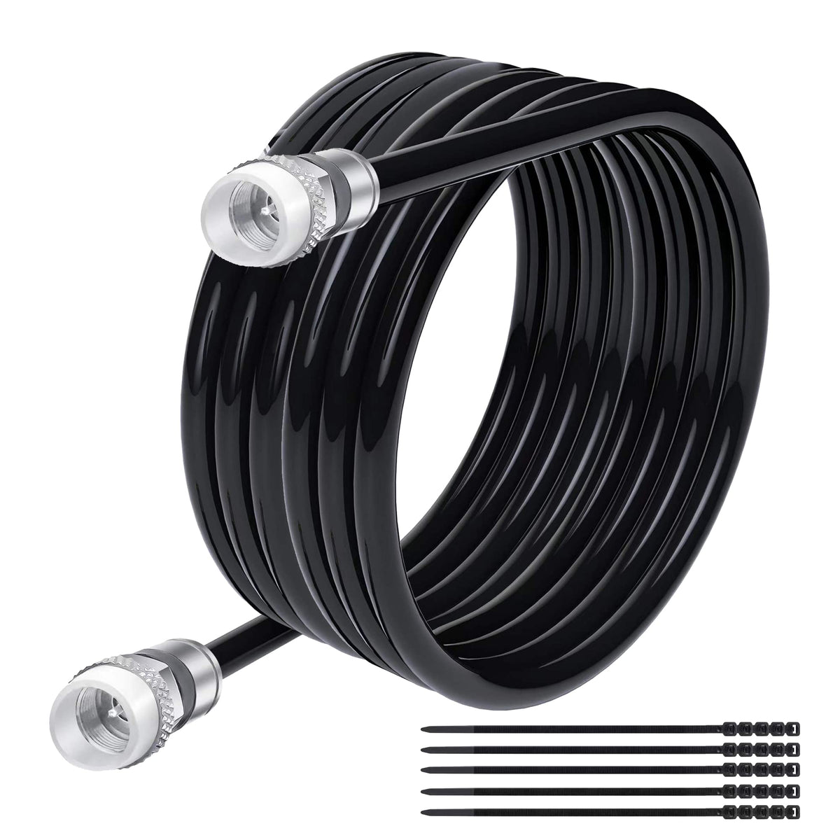 Elecan RG6 coaxial cable for outdoor use and direct burial, rugged and reliable.