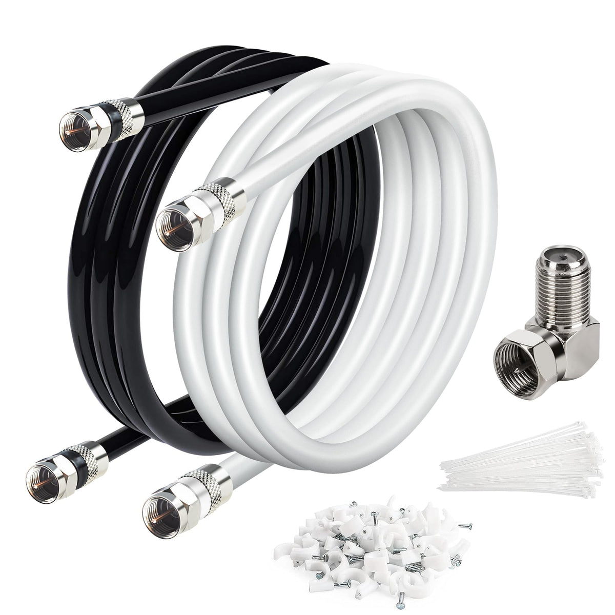 Elecan RG6 cable with quad shielding ensuring reliable digital TV signals.