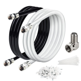 Elecan RG6 cable with quad shielding ensuring reliable digital TV signals.