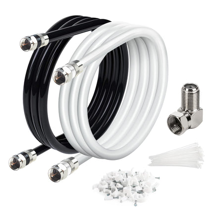 Elecan RG6 cable with quad shielding ensuring reliable digital TV signals.