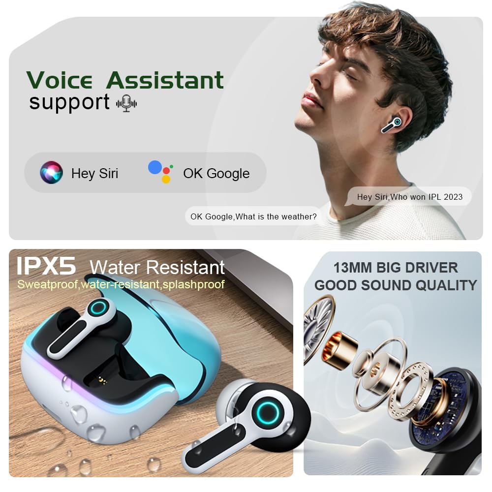 ELECBIRD G07 IPX5 rating for sweat and splash resistance during workouts