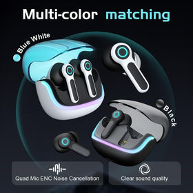 ELECBIRD G07 earbuds showing ultra-low latency of 40 ms for responsive gaming