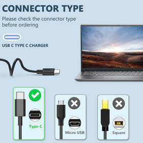 ELECBRAIN 100W USB-C charger packaging includes cord and guide.