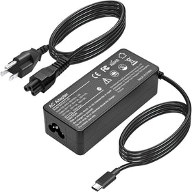 ELECBRAIN 100W USB-C charger front view powering a laptop with fast charging.
