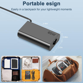 ELECBRAIN Slim 65W USB-C charger global input 100-240V compatibility