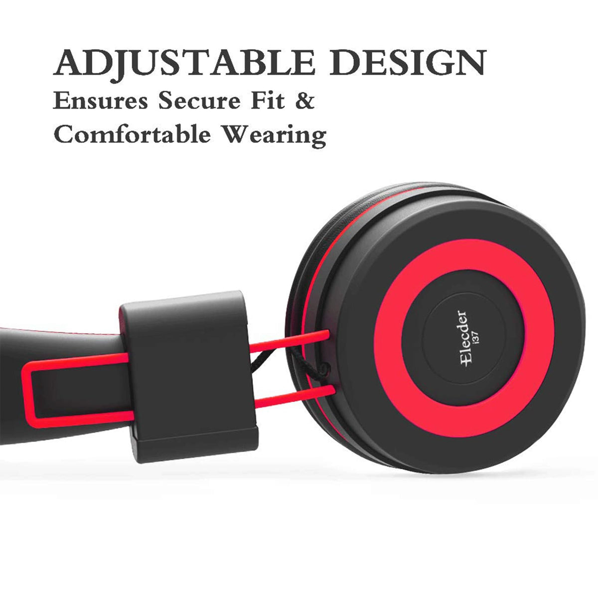 ELECDER i37 3.5 mm jack compatibility with smartphones and tablets.