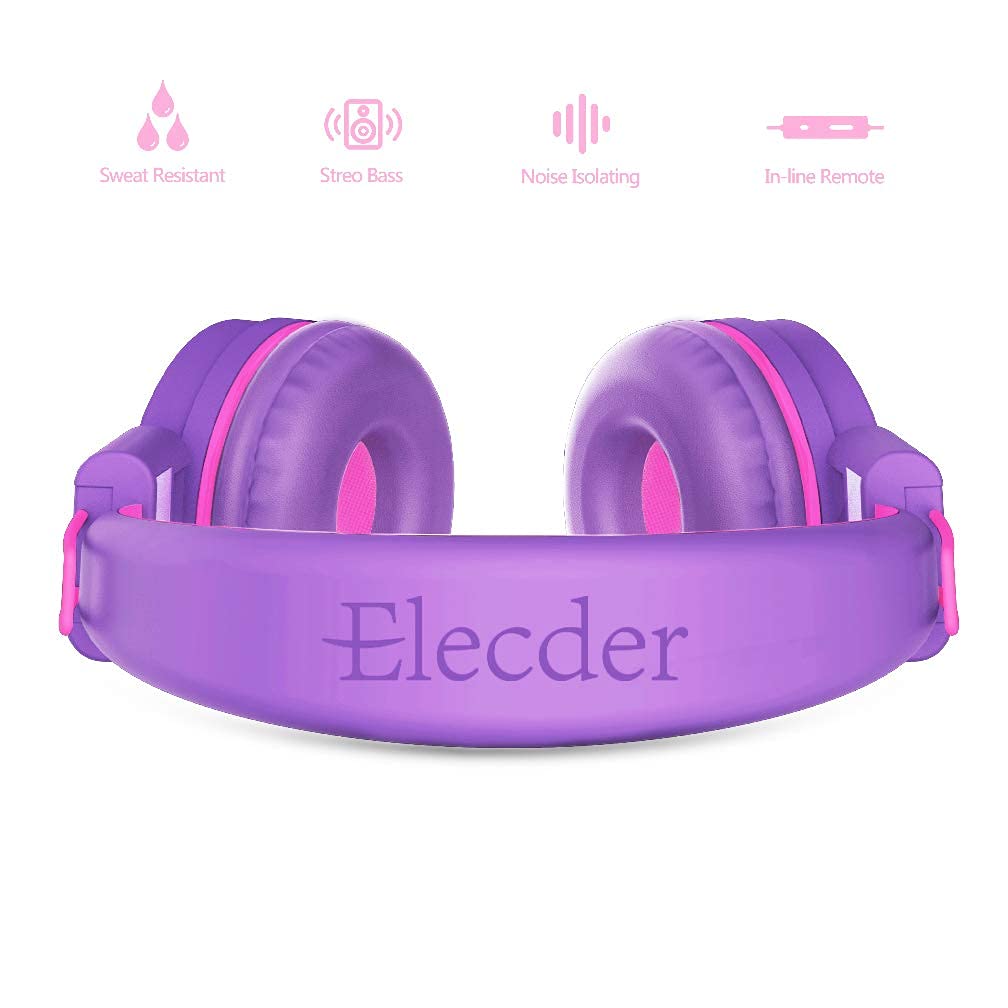 ELECDER i37 cushioned ear pads for comfortable listening.