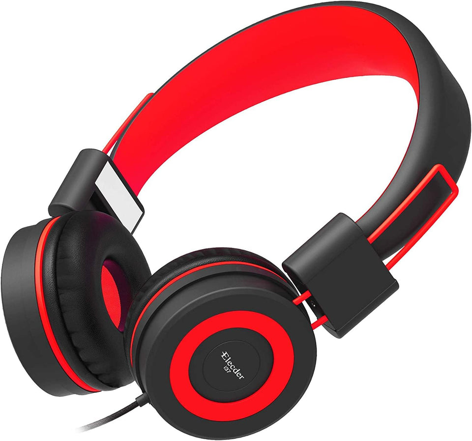 ELECDER i37 foldable headphones for travel and easy packing.