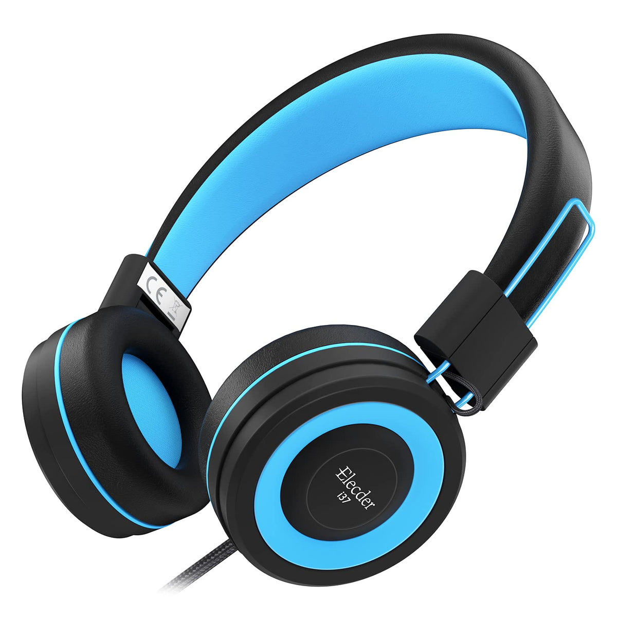 ELECDER i37 kids headphones foldable for easy travel and storage.