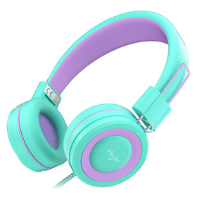 ELECDER i37 kids headphones folded for easy travel and storage