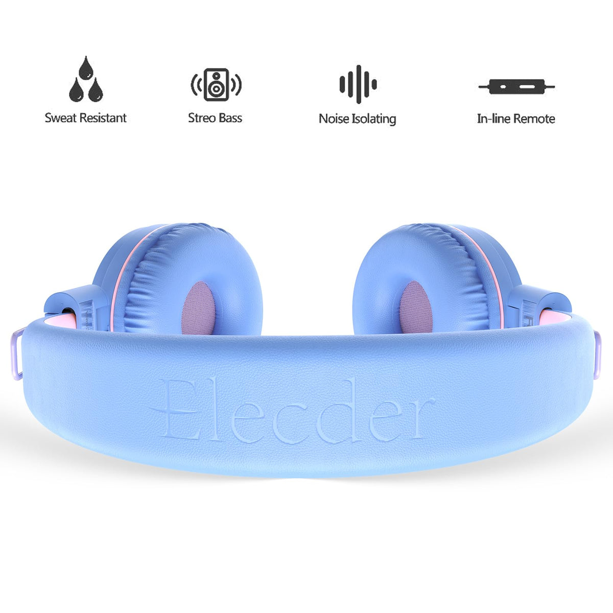 ELECDER i37 4.9 ft cord offers freedom during car rides and classroom use
